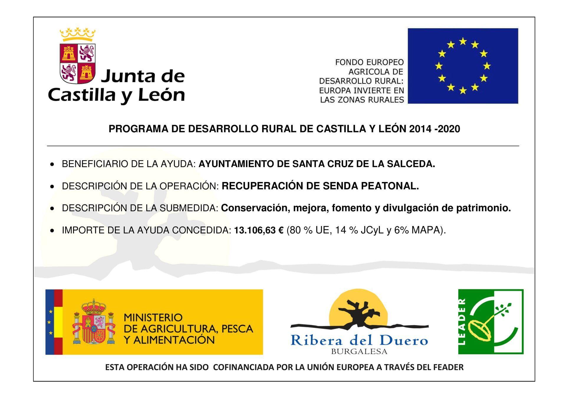Imagen de la noticia: PUBLICIDAD SOBRE AYUDAS RECIBIDAS POR ESTE AYUNTAMIENTO
